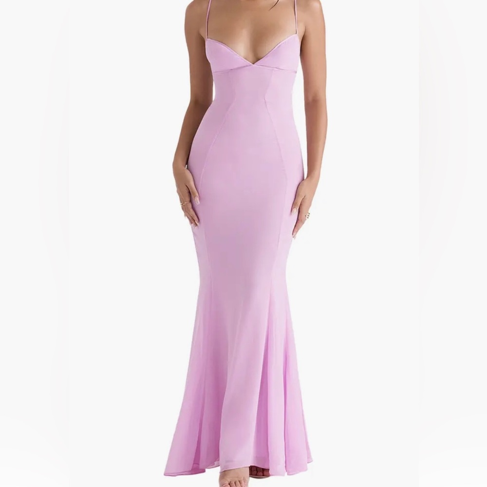 House Of CB Loren Georgette Mermaid Gown